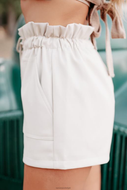 beige wat je bewondert faux lederen shorts NanaMacs HPTT2832