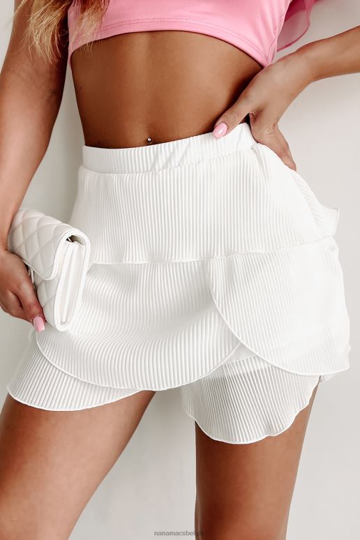 ivoor betoverend zoete gelaagde geschulpte short NanaMacs HPTT2733
