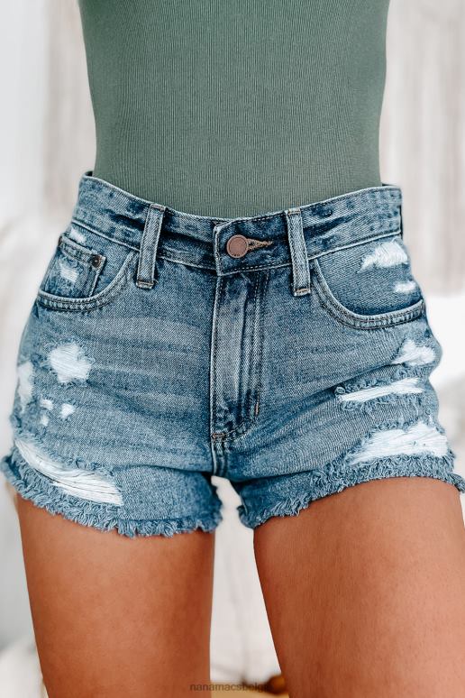 medium Mikey short met hoge taille en verweerde ruwe zoom NanaMacs HPTT2934