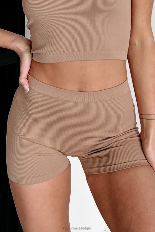 naakt comfortabele naadloze geribbelde short NanaMacs HPTT2750