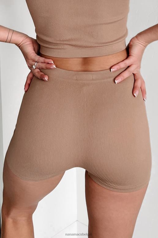 naakt comfortabele naadloze geribbelde short NanaMacs HPTT2750