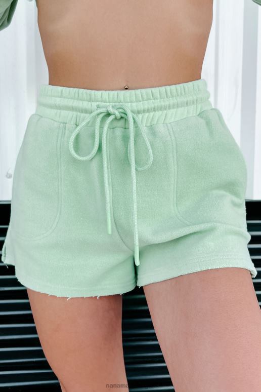 pistache hield beloftes geborsteld fleece short NanaMacs HPTT1656