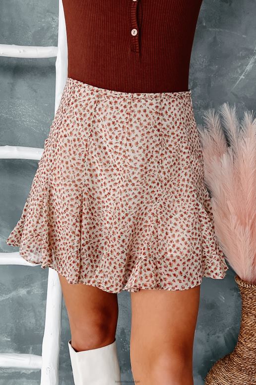 beige bloeiende liefde gegolfde bloemenskort NanaMacs HPTT3307