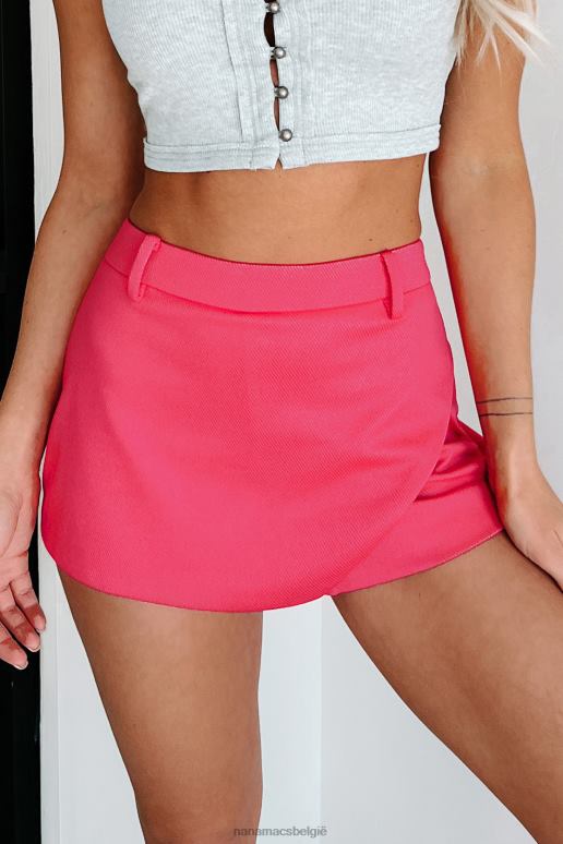 fuchsia ter informatie asymmetrische skort NanaMacs HPTT2762