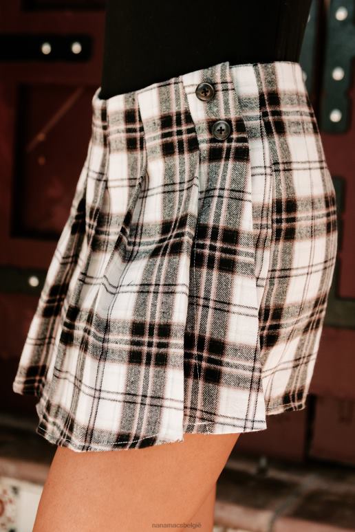 zwart geruite club plooirok voor meisjes NanaMacs HPTT3324
