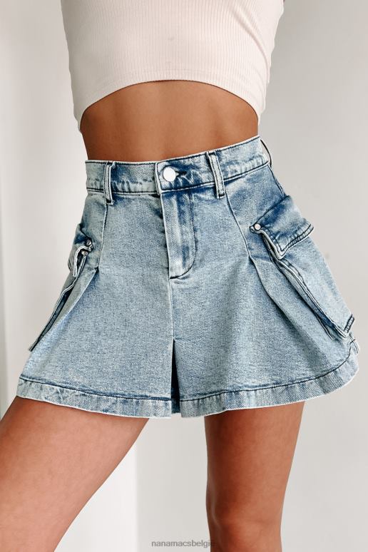 lichte steen mijn beste fout denim cargorok NanaMacs HPTT3185