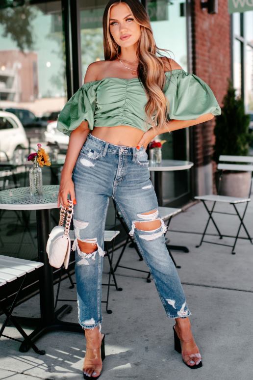 donker lucide dromen high-rise vliegende aap distressed cropped jeans met rechte pijpen NanaMacs HPTT3442