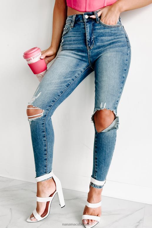 gemiddeld licht Rochester Dreams halfhoge speciale skinny jeans NanaMacs HPTT3498