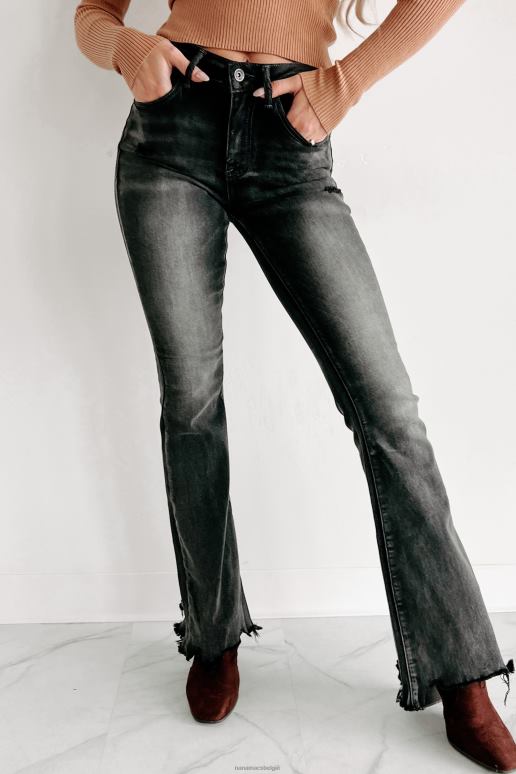 grijs walking the line mid-rise speciale flare jeans NanaMacs HPTT3515
