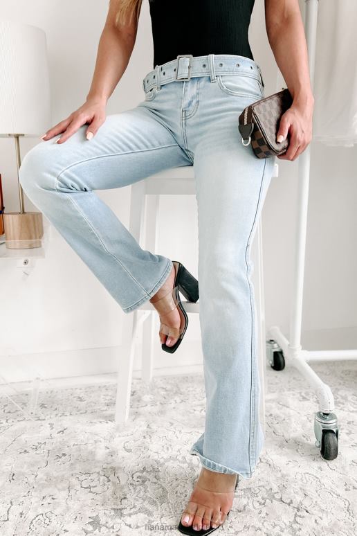 licht bijpassende vibes gordel laagbouw cello flare jeans NanaMacs HPTT3508