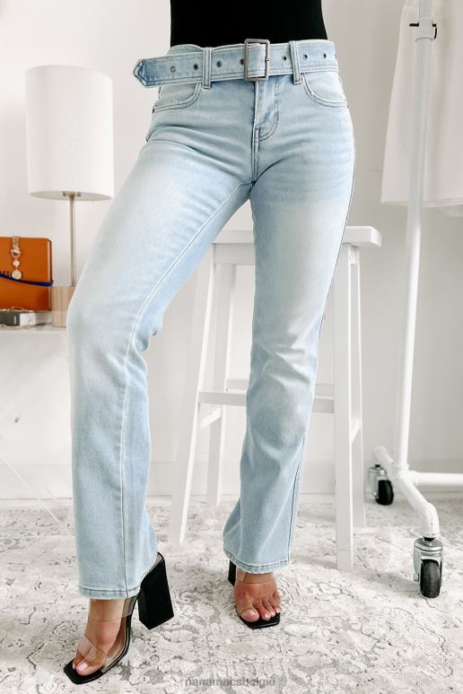 licht bijpassende vibes gordel laagbouw cello flare jeans NanaMacs HPTT3508