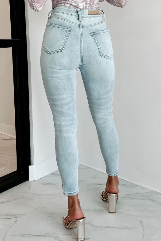 licht denim elio versleten cello skinny jeans met hoge taille NanaMacs HPTT3451
