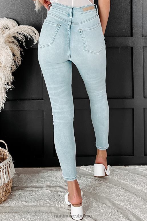 licht denim elio versleten cello skinny jeans met hoge taille NanaMacs HPTT3451