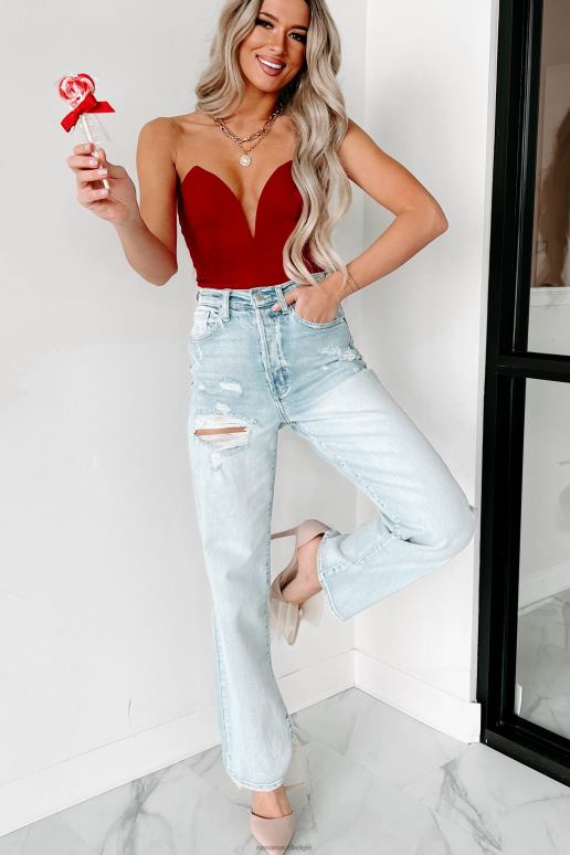 licht denim kevin high rise cello licht versleten dad jeans NanaMacs HPTT3448