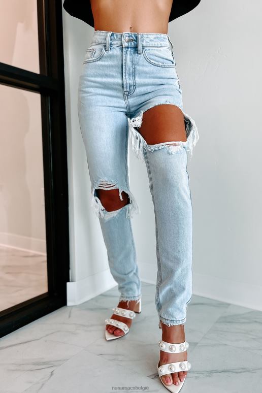 licht denim niet de high rise distressed boyfriend jeans van je vriendje NanaMacs HPTT3444