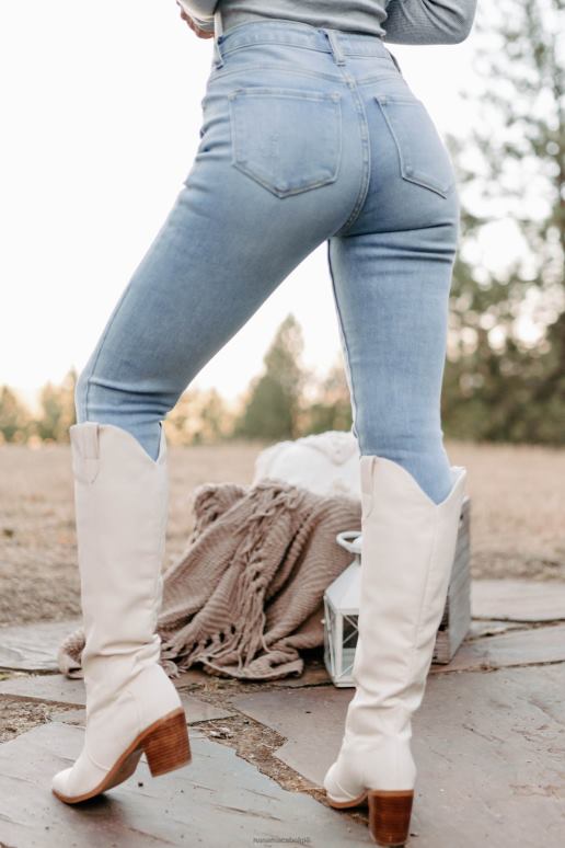 licht door middel van kancan jeans met hoge taille NanaMacs HPTT3433