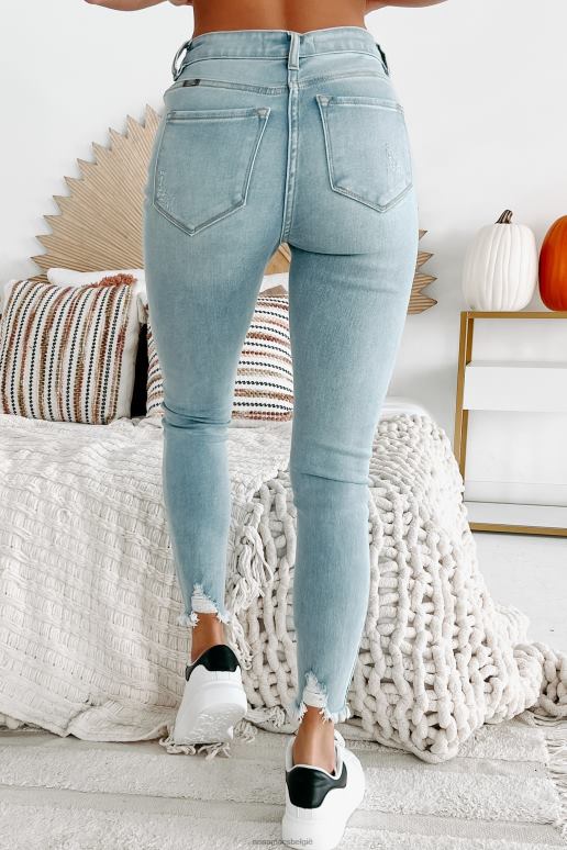 licht door middel van kancan jeans met hoge taille NanaMacs HPTT3433