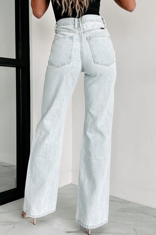 licht montana mood 90's kancan distressed flare jeans met hoge taille NanaMacs HPTT3409