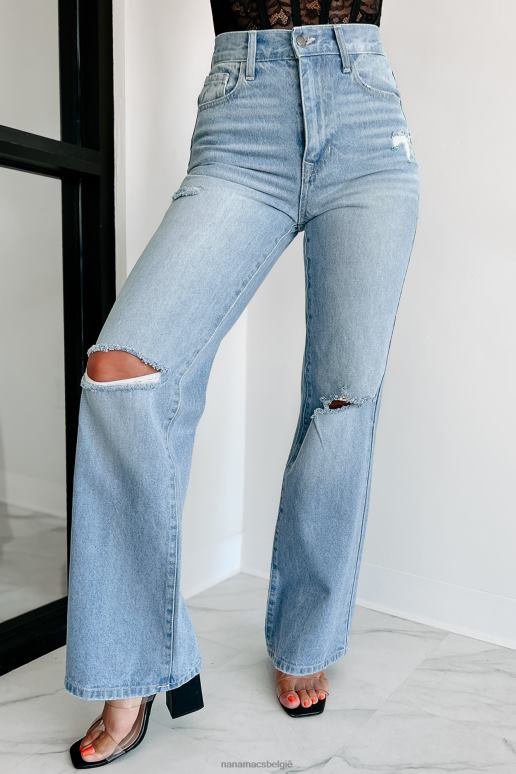 licht zuur mijn visitekaartje hoogbouw jeans met wijde pijpen NanaMacs HPTT3370