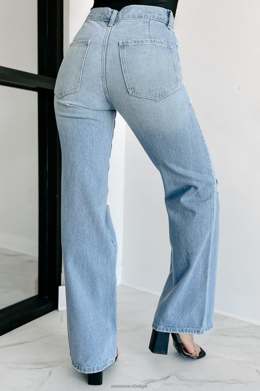 licht zuur mijn visitekaartje hoogbouw jeans met wijde pijpen NanaMacs HPTT3370