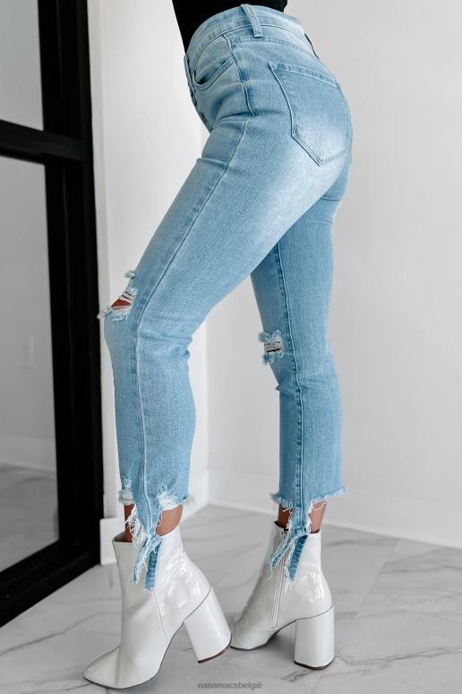 lichte steen mijn enige wens mid-rise distressed skinny jeans NanaMacs HPTT3496