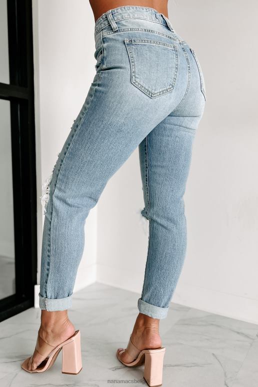 medium Eunina mom jeans met hoge taille en hoge taille NanaMacs HPTT3424