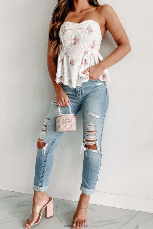 medium Eunina mom jeans met hoge taille en hoge taille NanaMacs HPTT3424