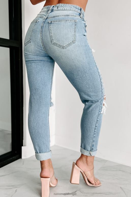 medium Eunina mom jeans met hoge taille en hoge taille NanaMacs HPTT3424
