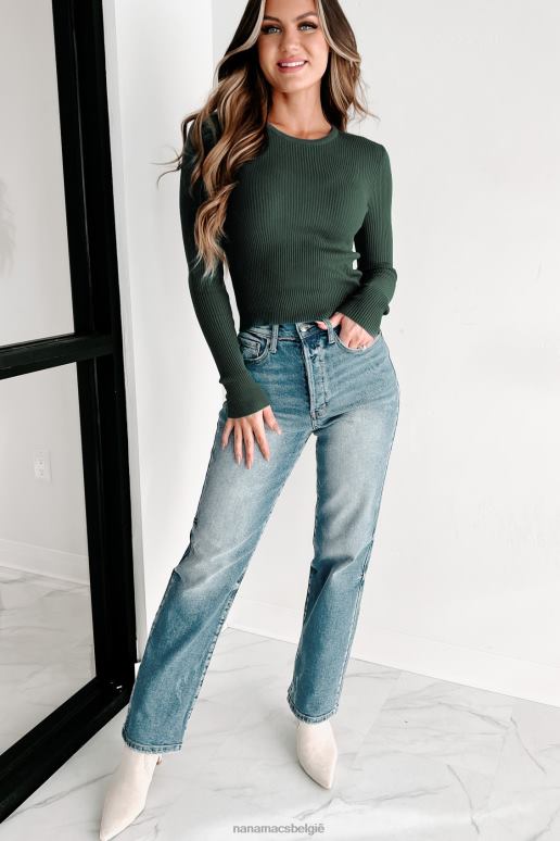 medium Keaton high rise cello licht versleten mom jeans NanaMacs HPTT3472