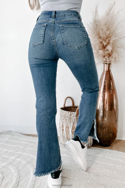 medium albuquerque rewash jeans met hoge taille en splitzoom NanaMacs HPTT3425