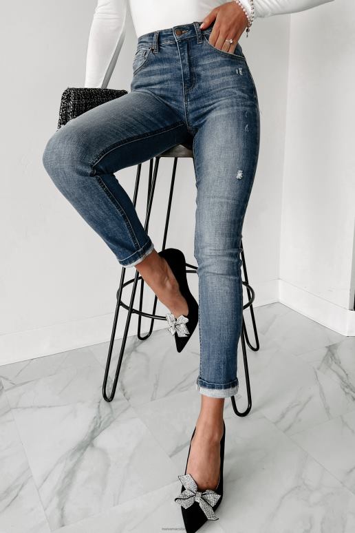 medium dexter skinny jeans met halfhoge taille NanaMacs HPTT3494