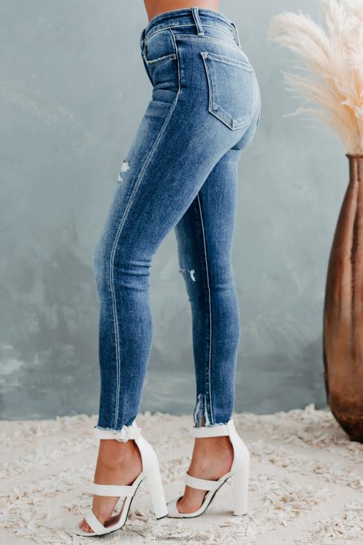 medium stappen nemen vliegende aap halfhoge skinny jeans met onafgewerkte zoom NanaMacs HPTT3505