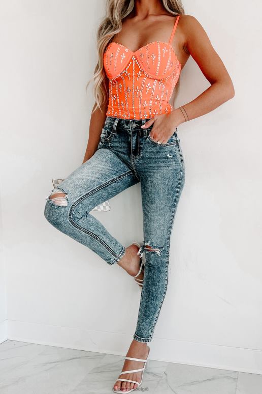 medium strikt casual mid-rise distressed eunina skinny jeans NanaMacs HPTT3492