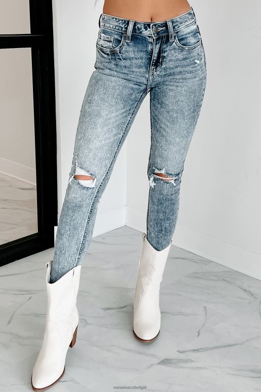 medium strikt casual mid-rise distressed eunina skinny jeans NanaMacs HPTT3492