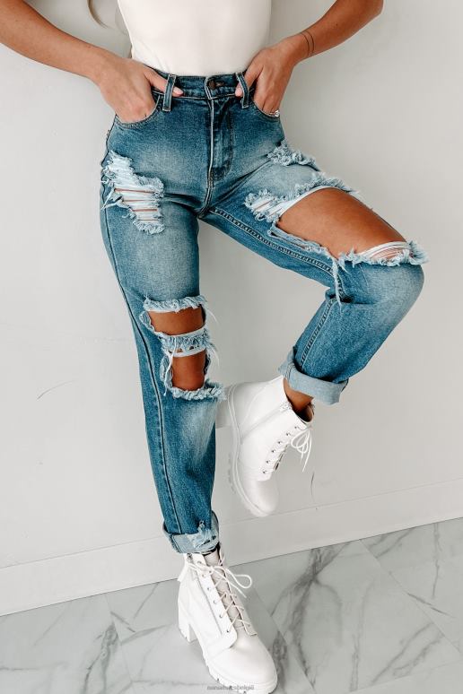 medium vergelijkingen maken van distressed mom jeans met hoge taille NanaMacs HPTT3465
