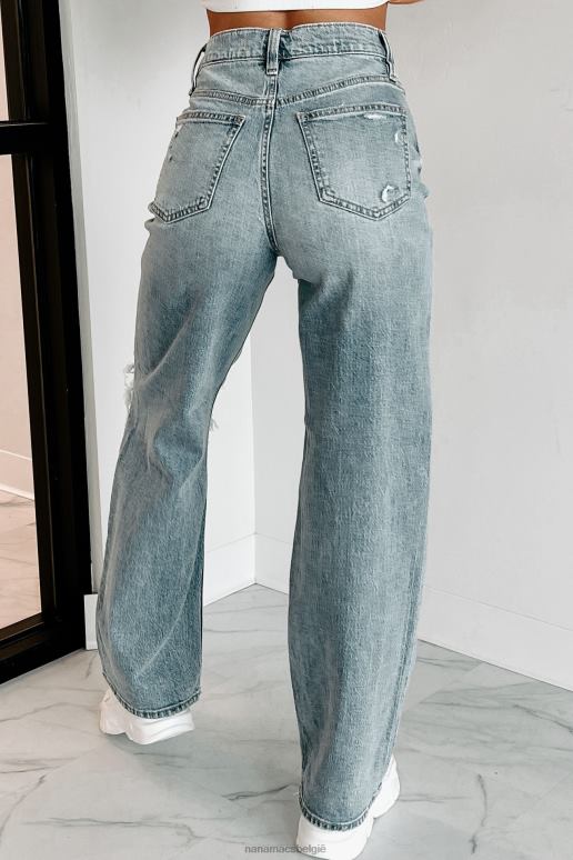 medium wassen skater girl jeans met wijde pijpen van eunina NanaMacs HPTT3423