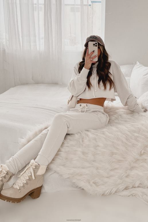 lichte steen recidivist katoenen badstof joggers NanaMacs HPTT1671