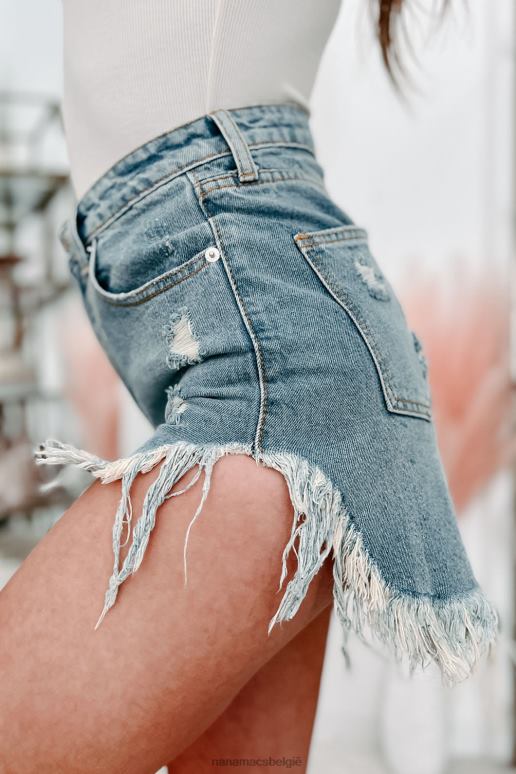 medium Hutter high rise distressed high-low denim short NanaMacs HPTT2879