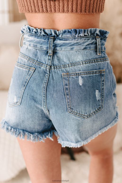 medium spijkerstof casual korte broek voor overdag NanaMacs HPTT3012