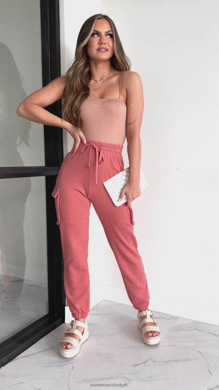 Roest om het relaxte joggingbroek met cargozak te houden NanaMacs HPTT3342