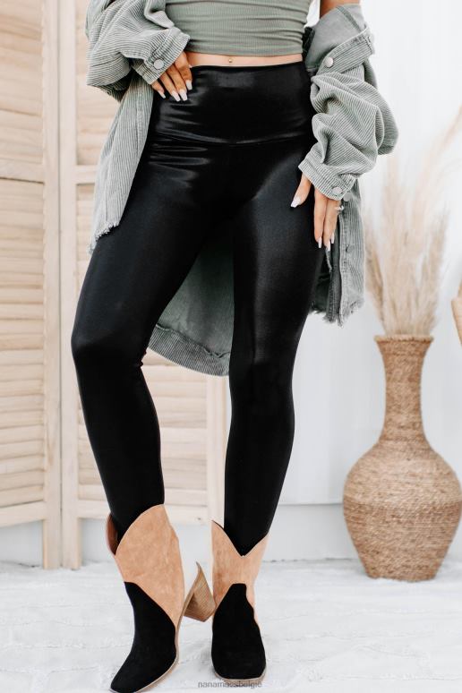 vloeibare glans thanx legging van imitatieleer met handtekening NanaMacs HPTT3356