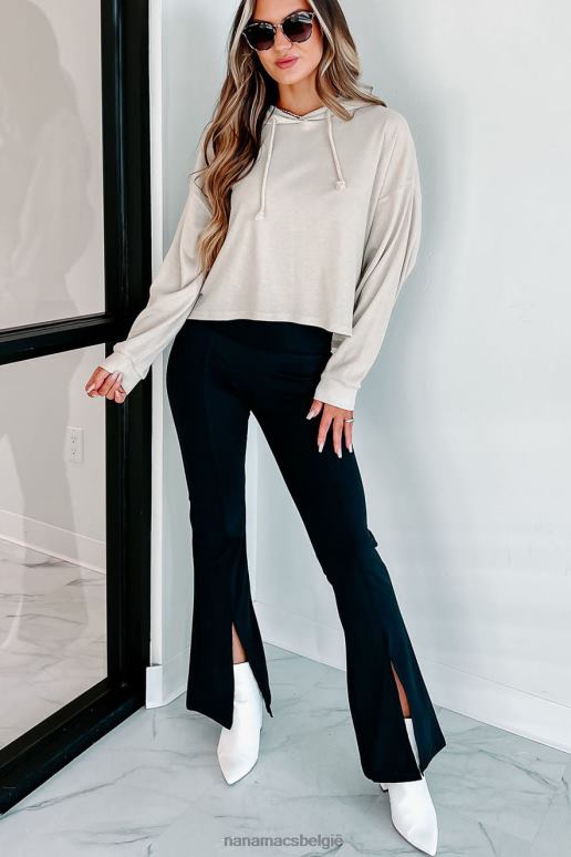 zwart doe wat je wilt split zoom legging NanaMacs HPTT3117