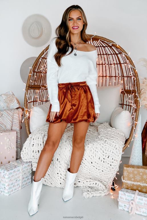 bronzen vrolijke groeten minirok met bubbelzoom NanaMacs HPTT3299