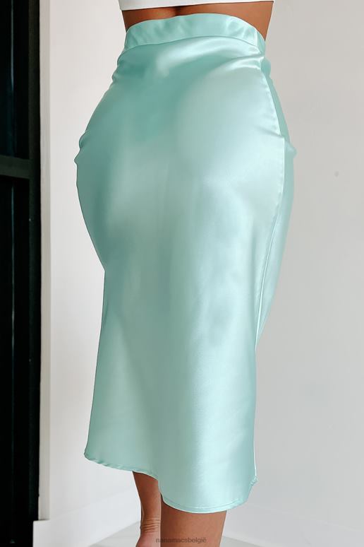 munt recht uit een gedroomde satijnen midirok NanaMacs HPTT3158