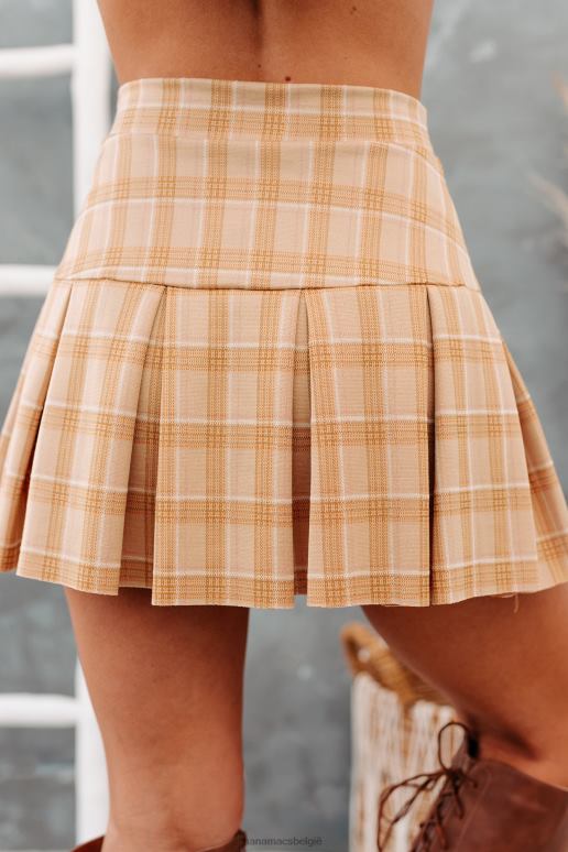 oranje vallen adella geplooide minirok NanaMacs HPTT3318