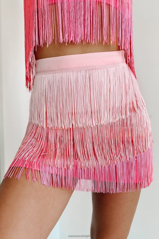 roze rodeo prinses ombre minirok met franjes NanaMacs HPTT3152