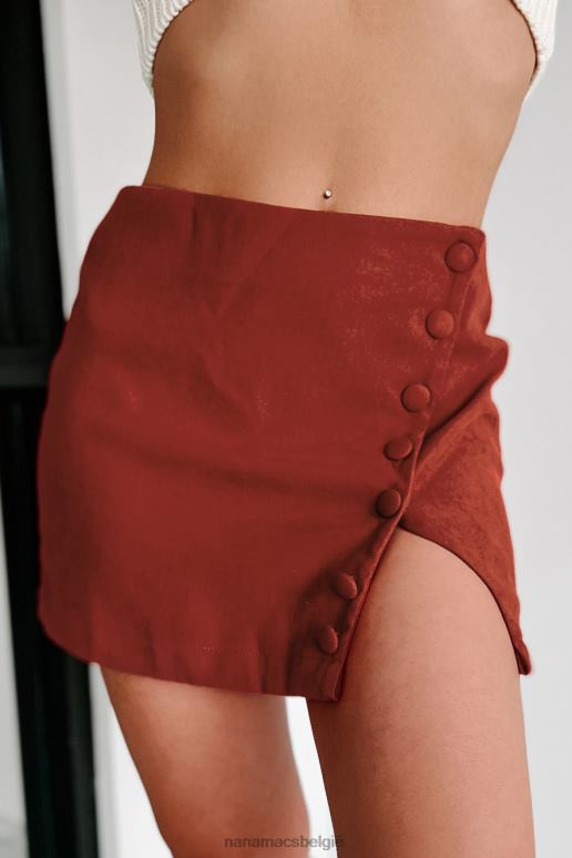 steen de dag dat we elkaar ontmoetten minirok met knoopdetail NanaMacs HPTT3209