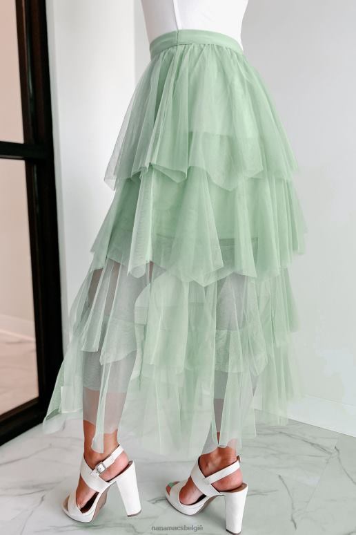 verstandig zang en dans gelaagde tule midi rok NanaMacs HPTT3251
