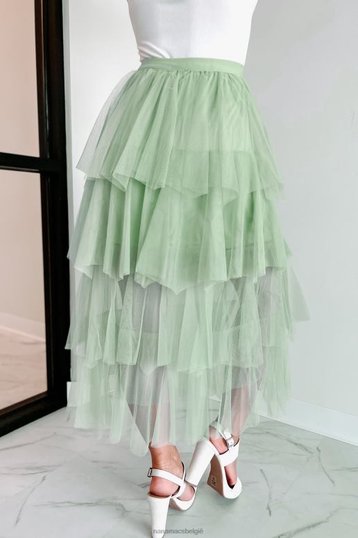 verstandig zang en dans gelaagde tule midi rok NanaMacs HPTT3251