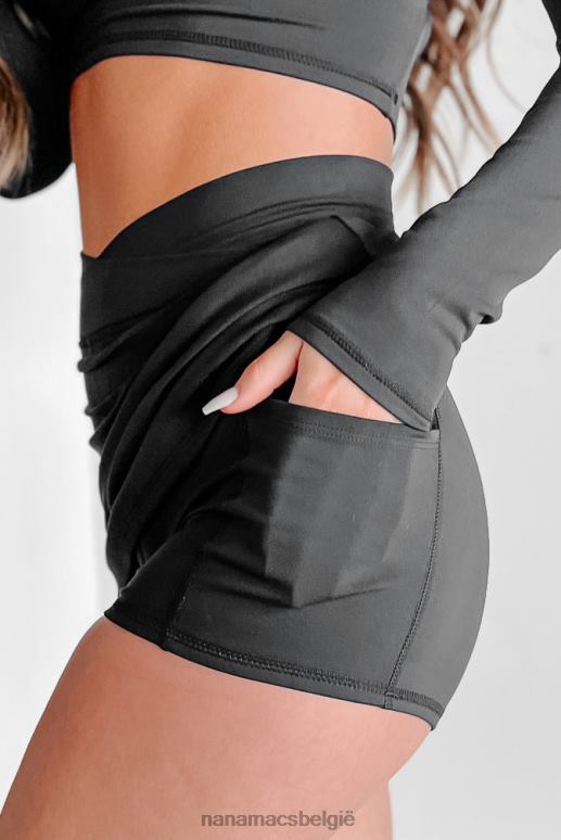 zwart breng de dag actieve minirok door NanaMacs HPTT3187